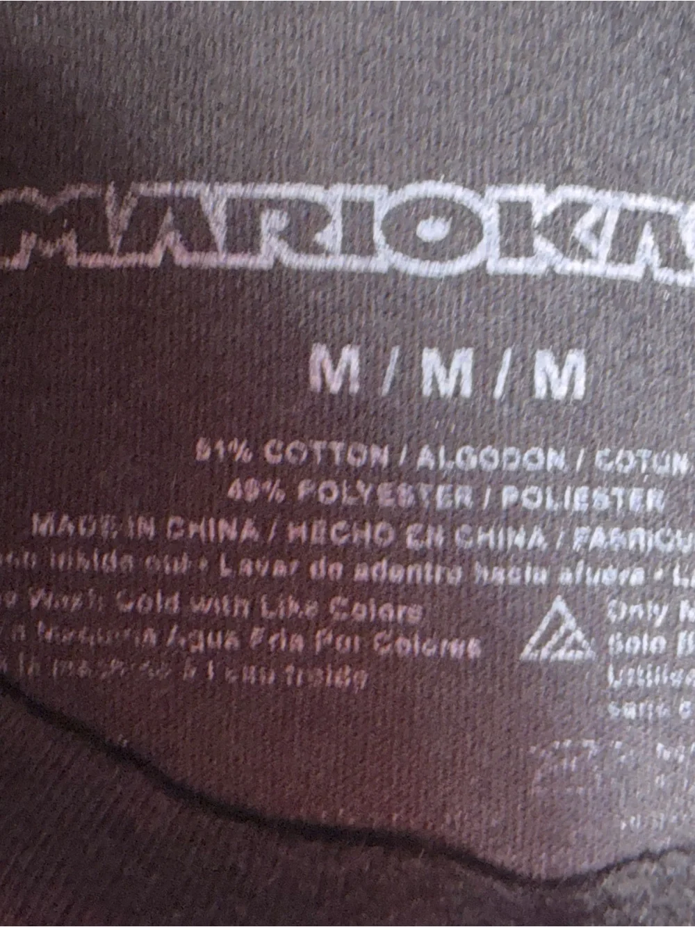 Mario Kart Nintendo Graphic T-Shirt Black Youth Size Medium